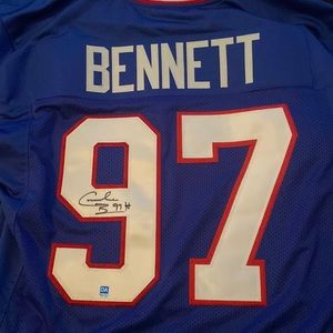 Cornellious Bennett signed Buffalo bills jersey